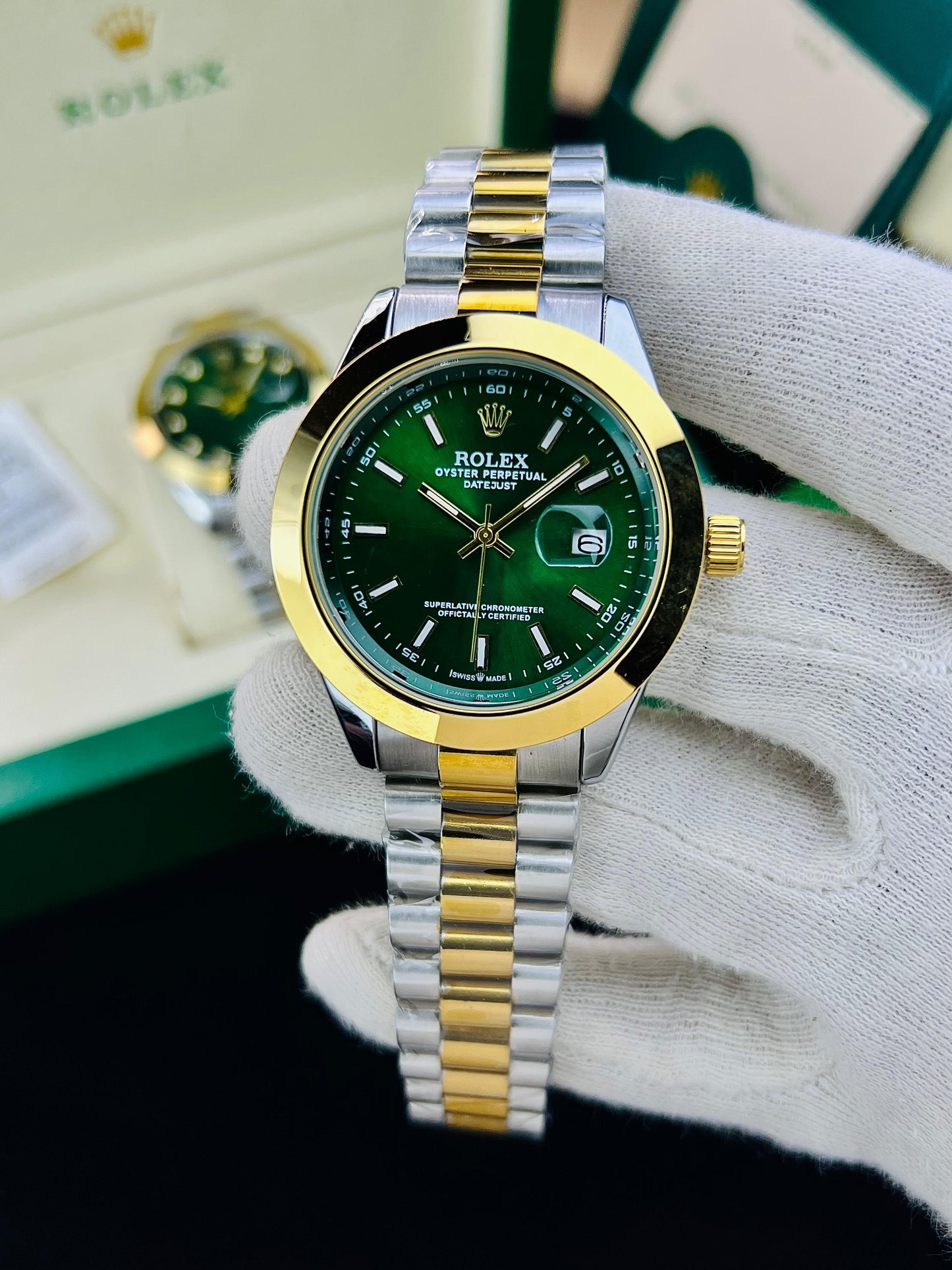 ROLEX DATE JUST PLAIN BAZEL