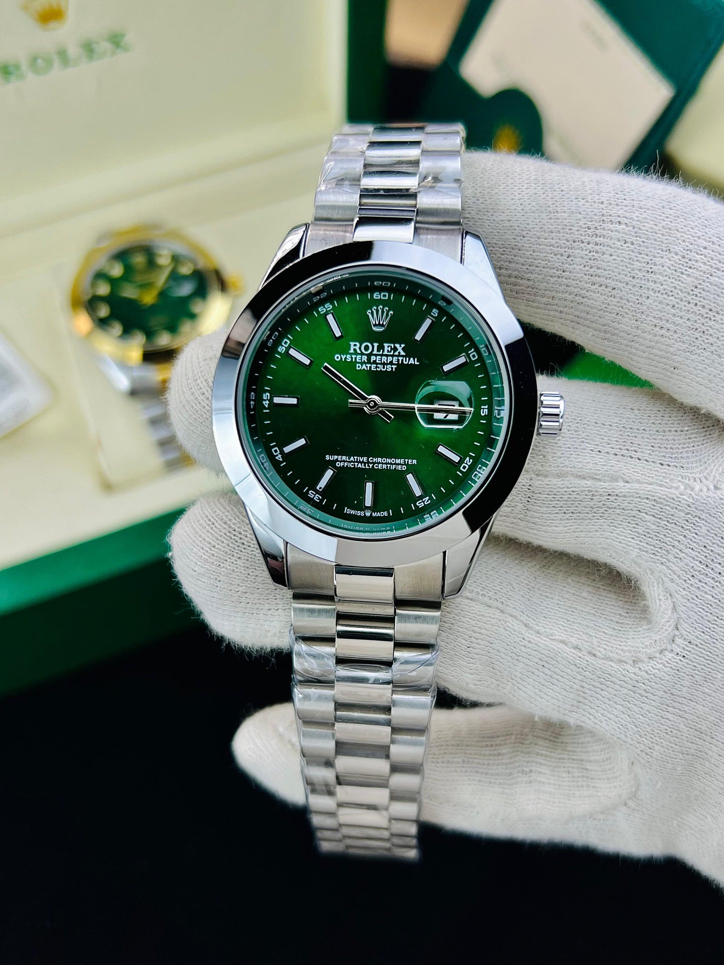 ROLEX DATE JUST PLAIN BAZEL