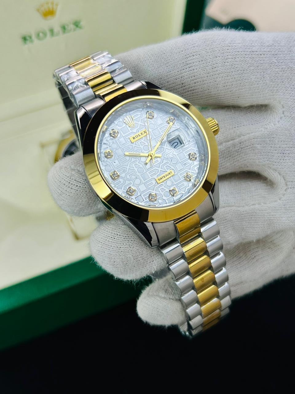 ROLEX DATE JUST PLAIN BAZEL