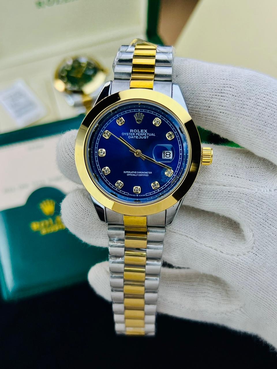 ROLEX DATE JUST PLAIN BAZEL