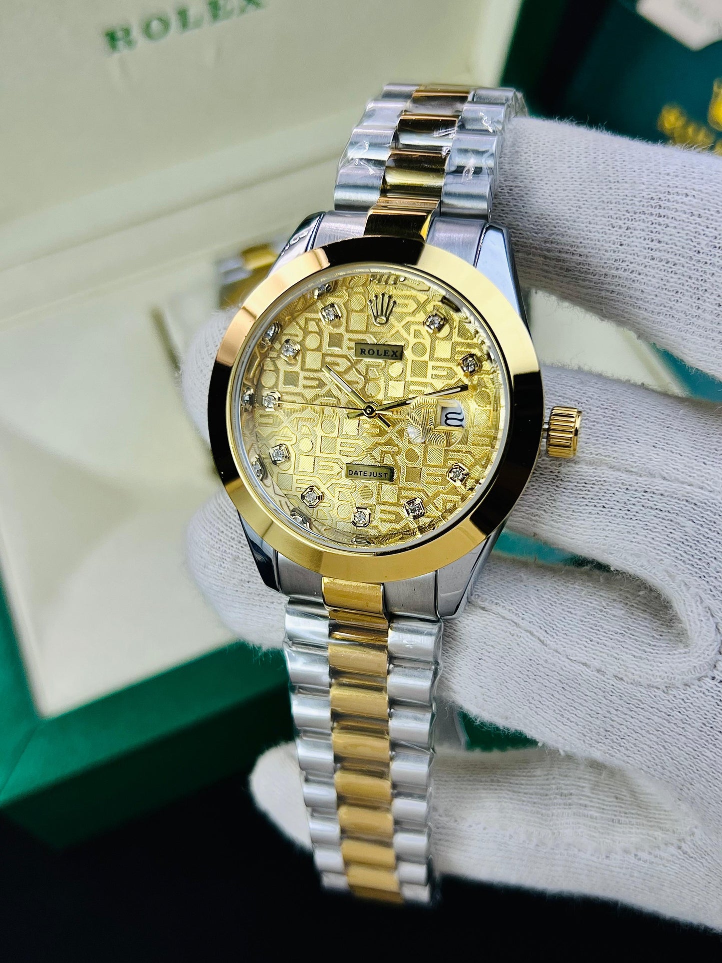 ROLEX DATE JUST PLAIN BAZEL