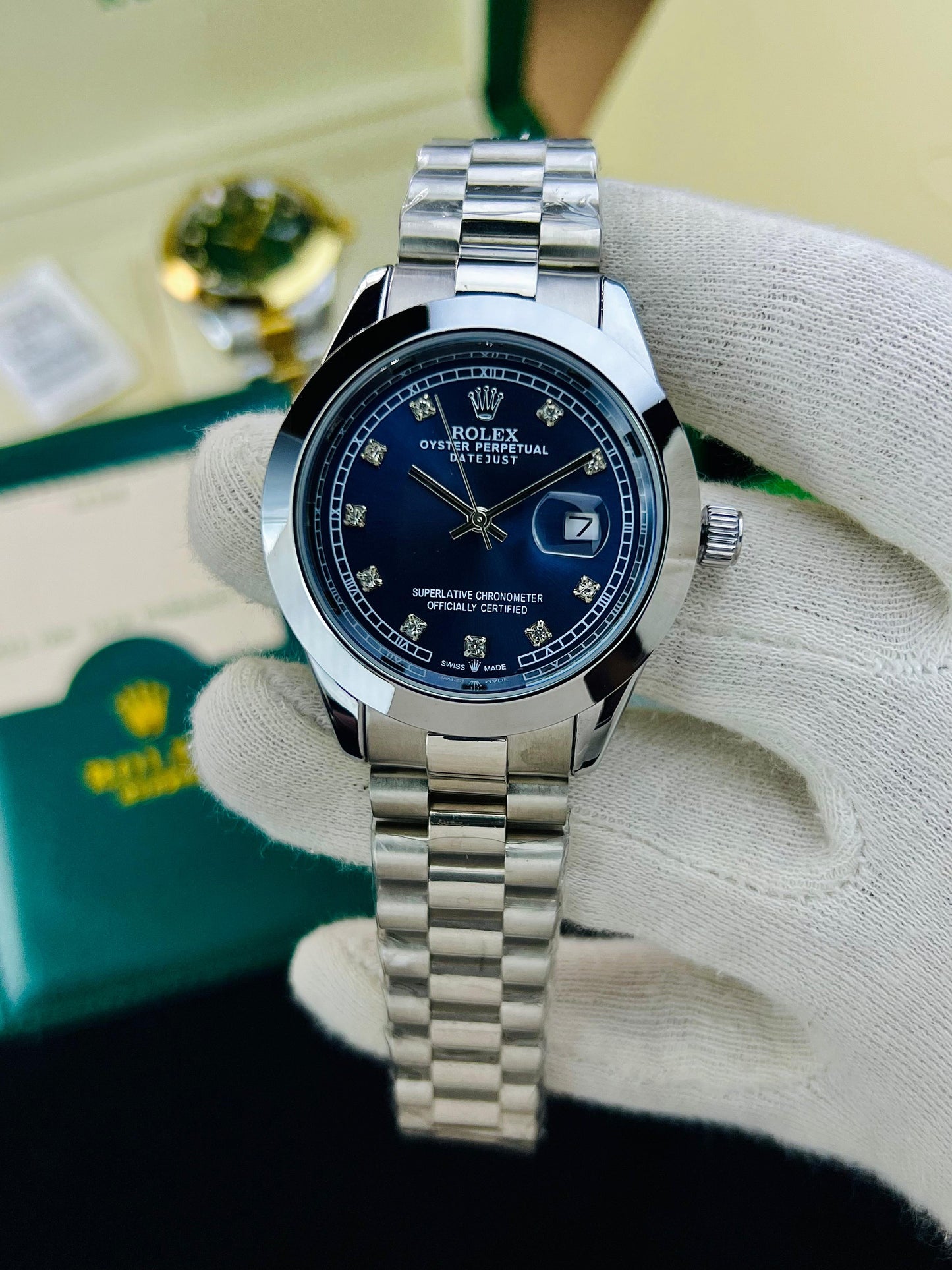 ROLEX DATE JUST PLAIN BAZEL