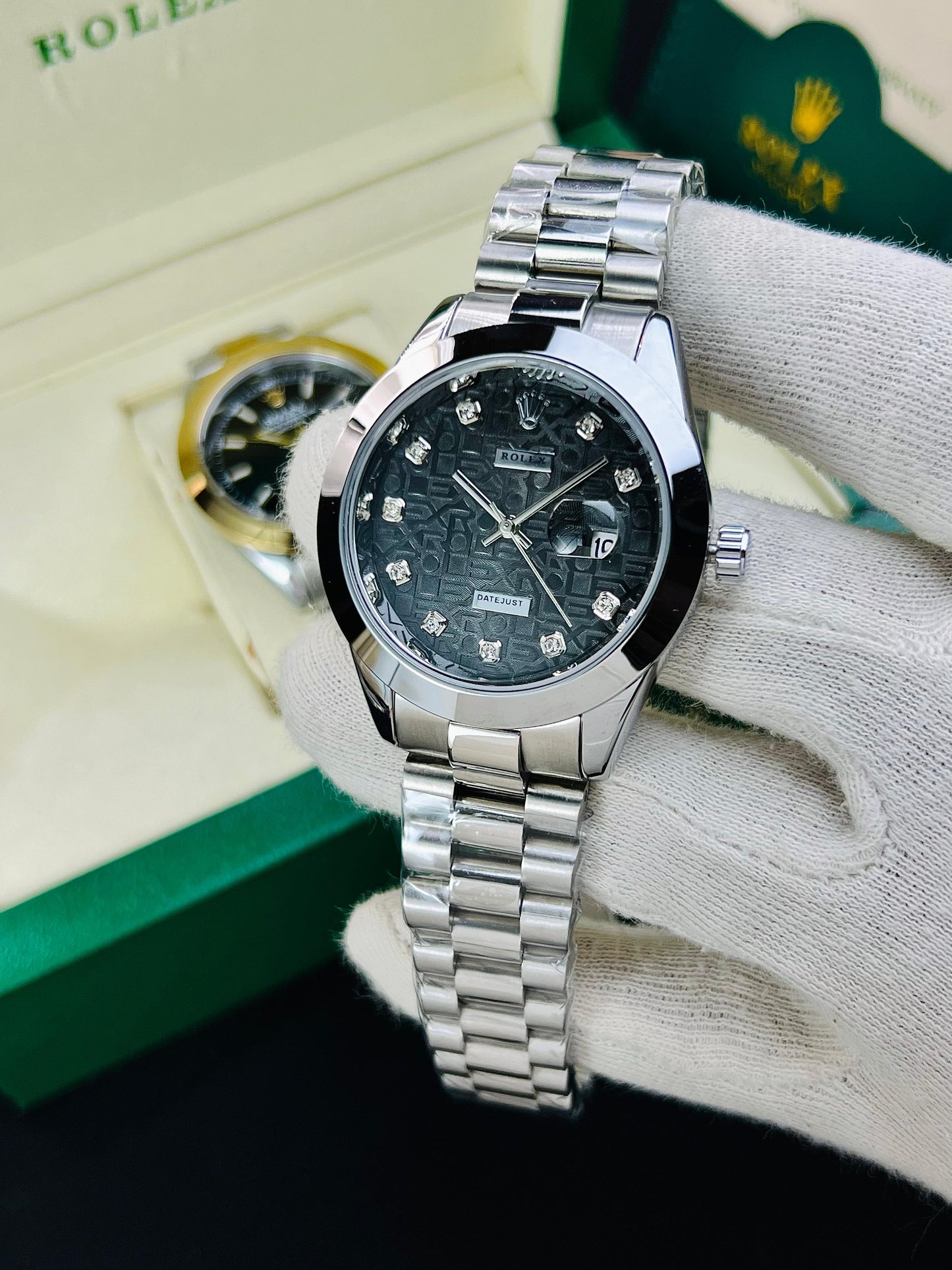 ROLEX DATE JUST PLAIN BAZEL