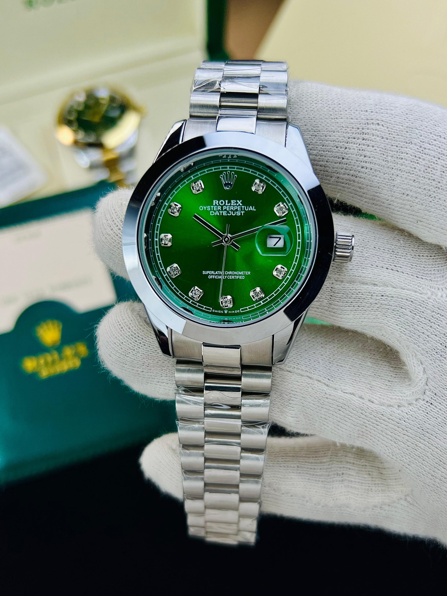 ROLEX DATE JUST PLAIN BAZEL