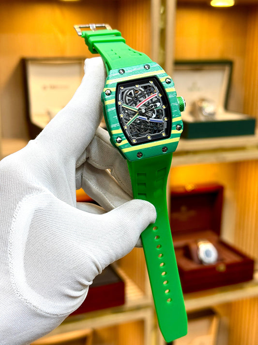 RM NEW MODEL Brand New Carbon Fiber Shell Fully Hollowed Out Men's