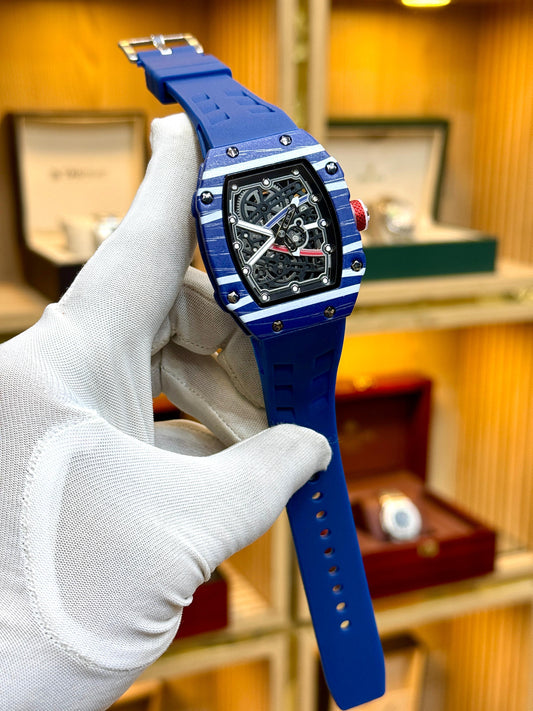 RM NEW MODEL Brand New Carbon Fiber Shell Fully Hollowed Out Men's